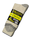 COTTON SOCKS WORKING (軍足) 先丸 6Pairsの詳細画面へ